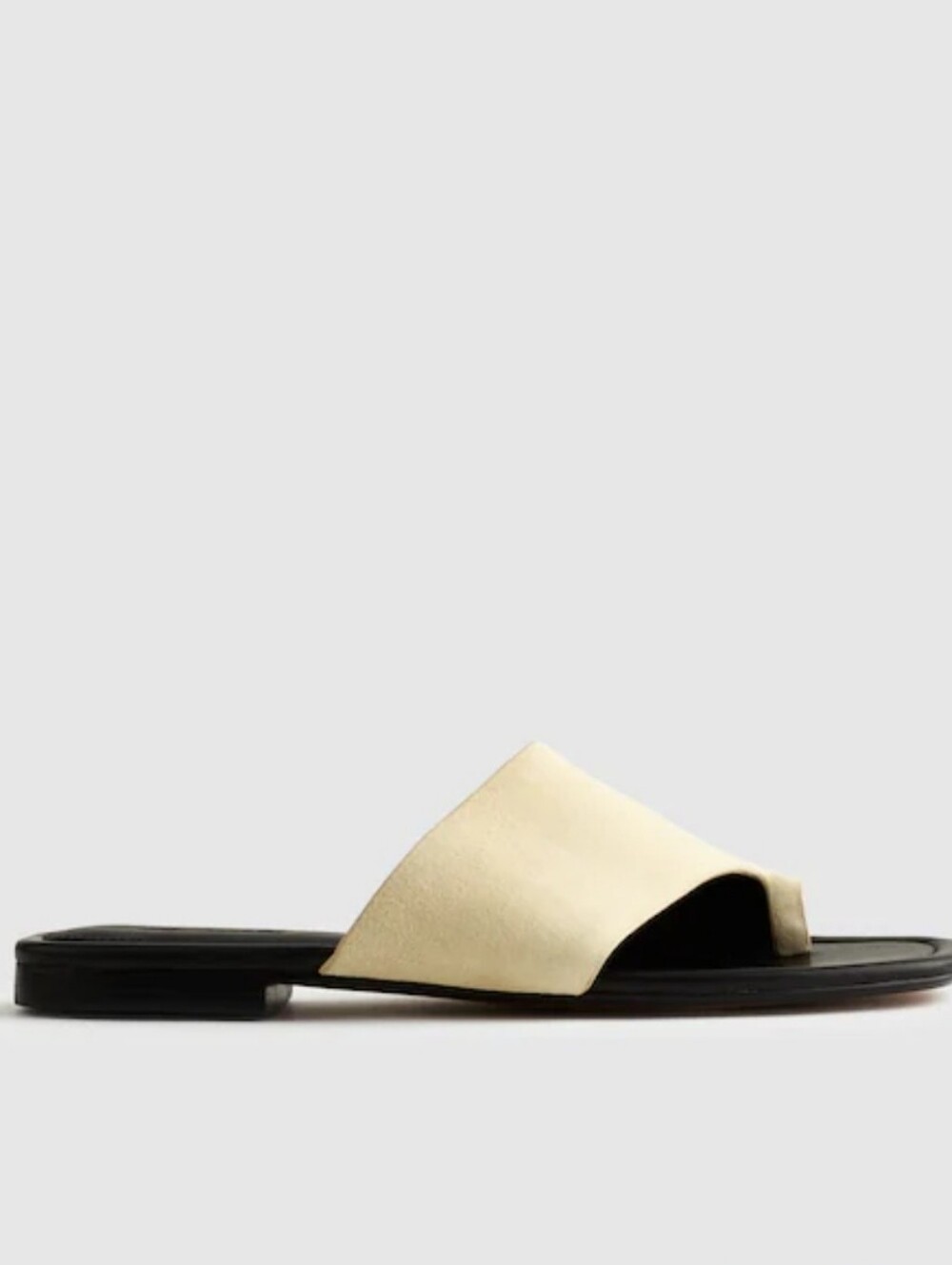 Madewell Maycie/Ashton Suede Toe-Loop Sandal - Flax